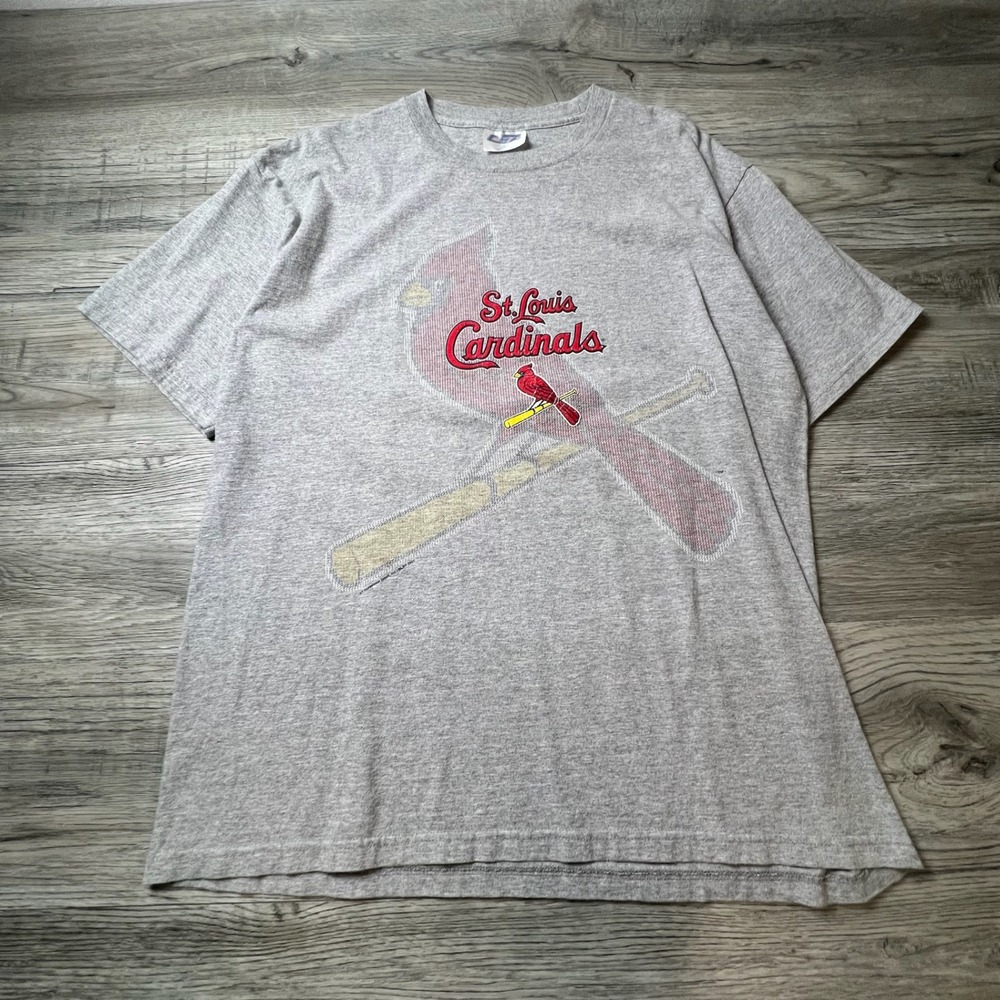 VF Imagewear St. Louis Cardinals T-Shirt Men L Gray Vintage 2001 MLB Graphic Tee
